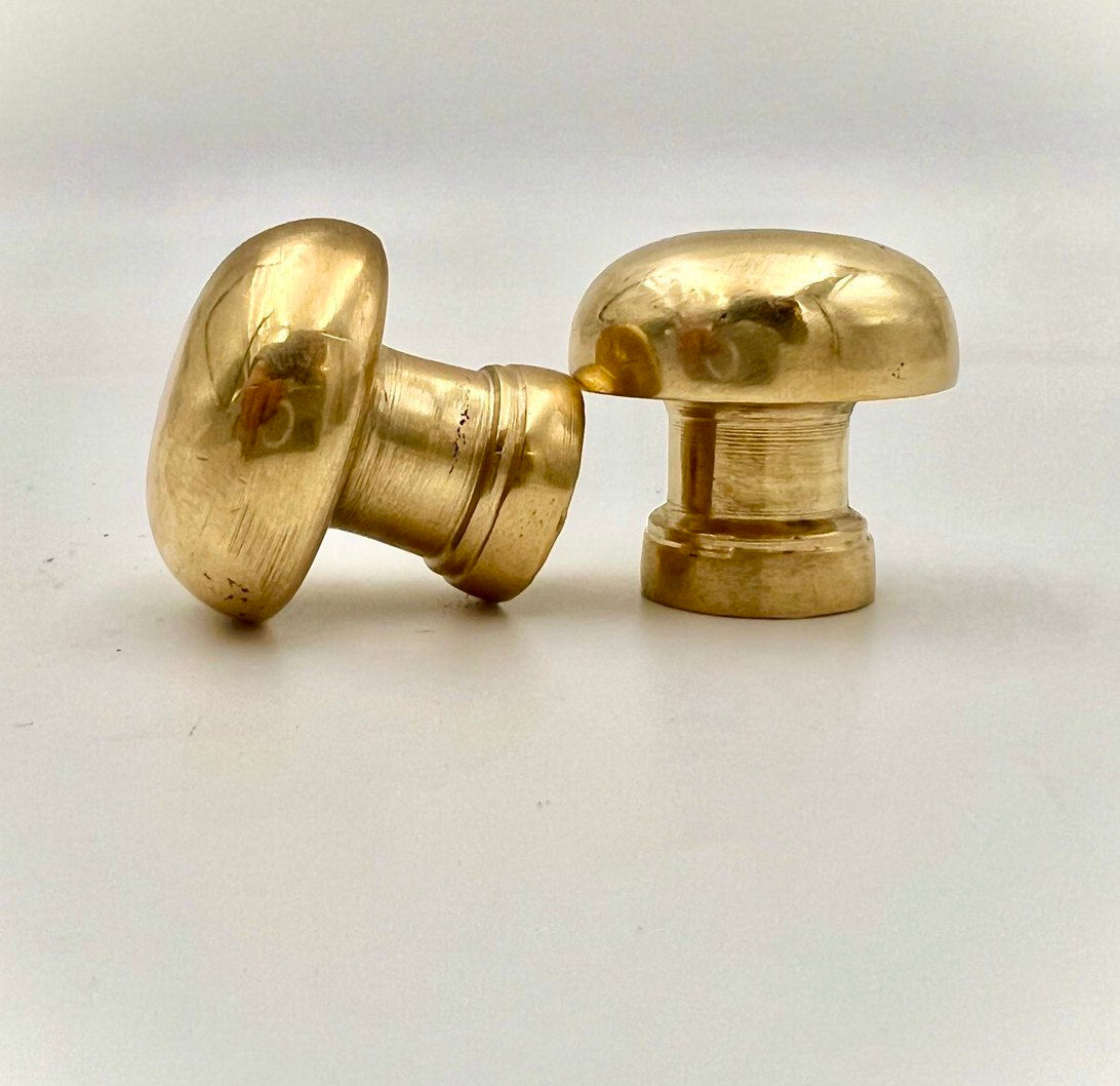 Handmade Solid Brass Cabinet Handles - Round cabinet handles - Brass Knobs