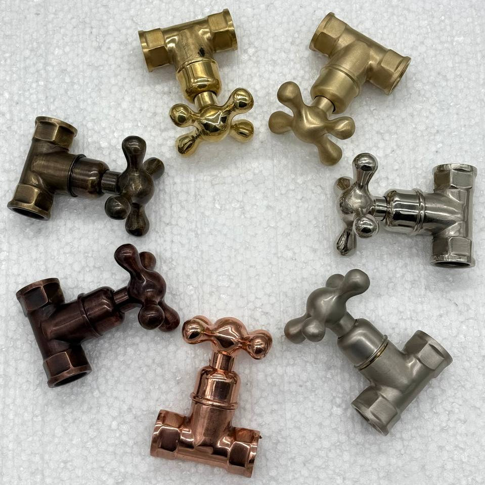 Solid Brass Gate Valve 1/2 inch with handle