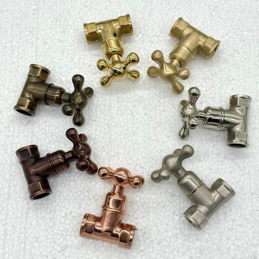 Unlacquered Brass Gate Valve 1/2 inch