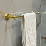 Gold brass towel rack