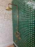 antique copper outdoor shower system