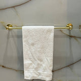 gold towel rack antique brass