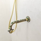 brass & resin decorated shower system with tub faucet