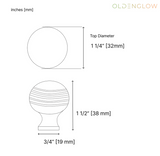 brass small round knob