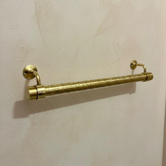 Gold brass towel bar