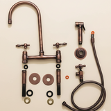 copper kitchen faucet parts included