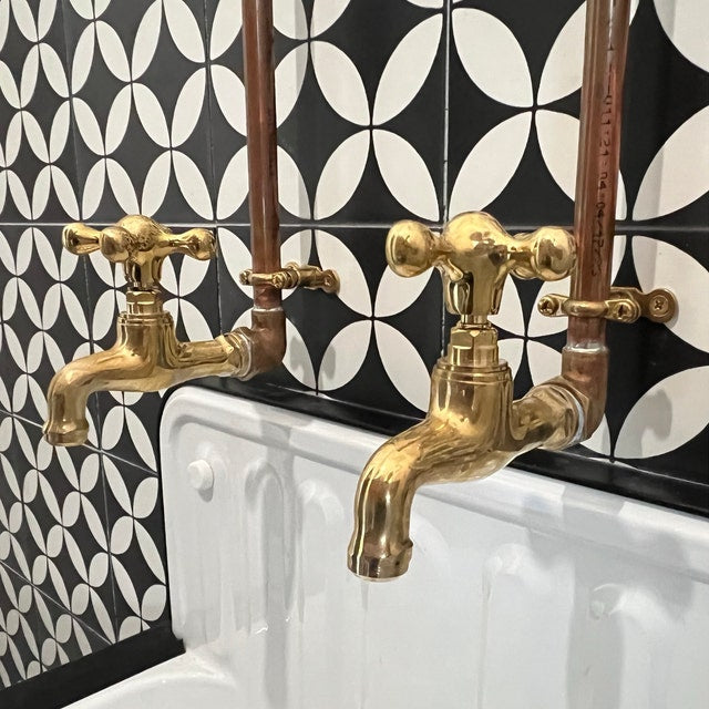 Single Hole Faucet - Brass Wall Mounted Faucet - Bathroom Faucets
