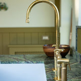 Unlacquered Brass Kitchen Faucet