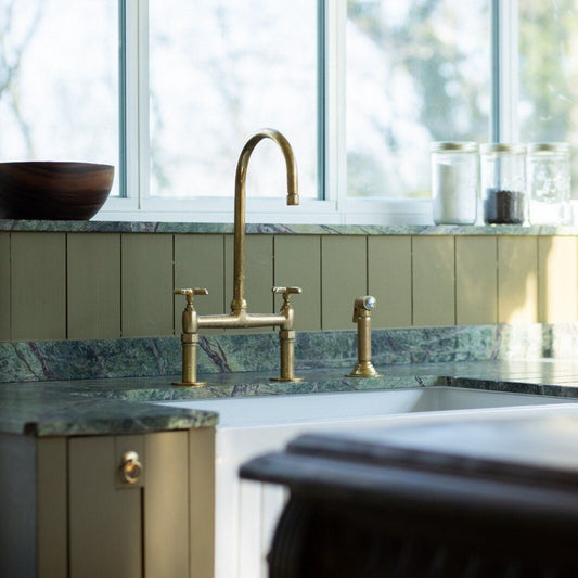 Unlacquered Brass Kitchen Faucet