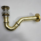Brass P trap and Push up drain for Vanity Sink - US compliant