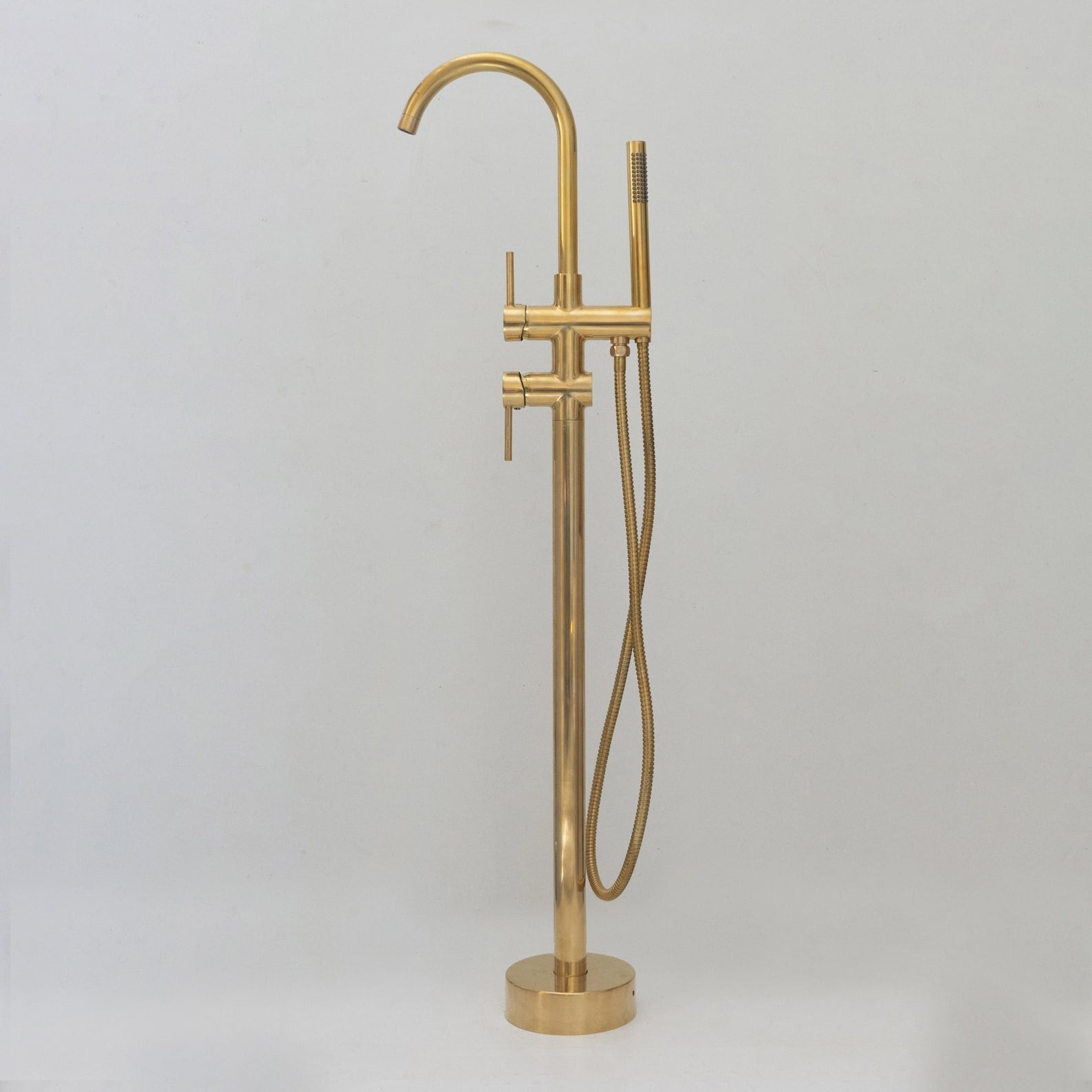 Unlacquered Brass Tub Filler Free Standing
