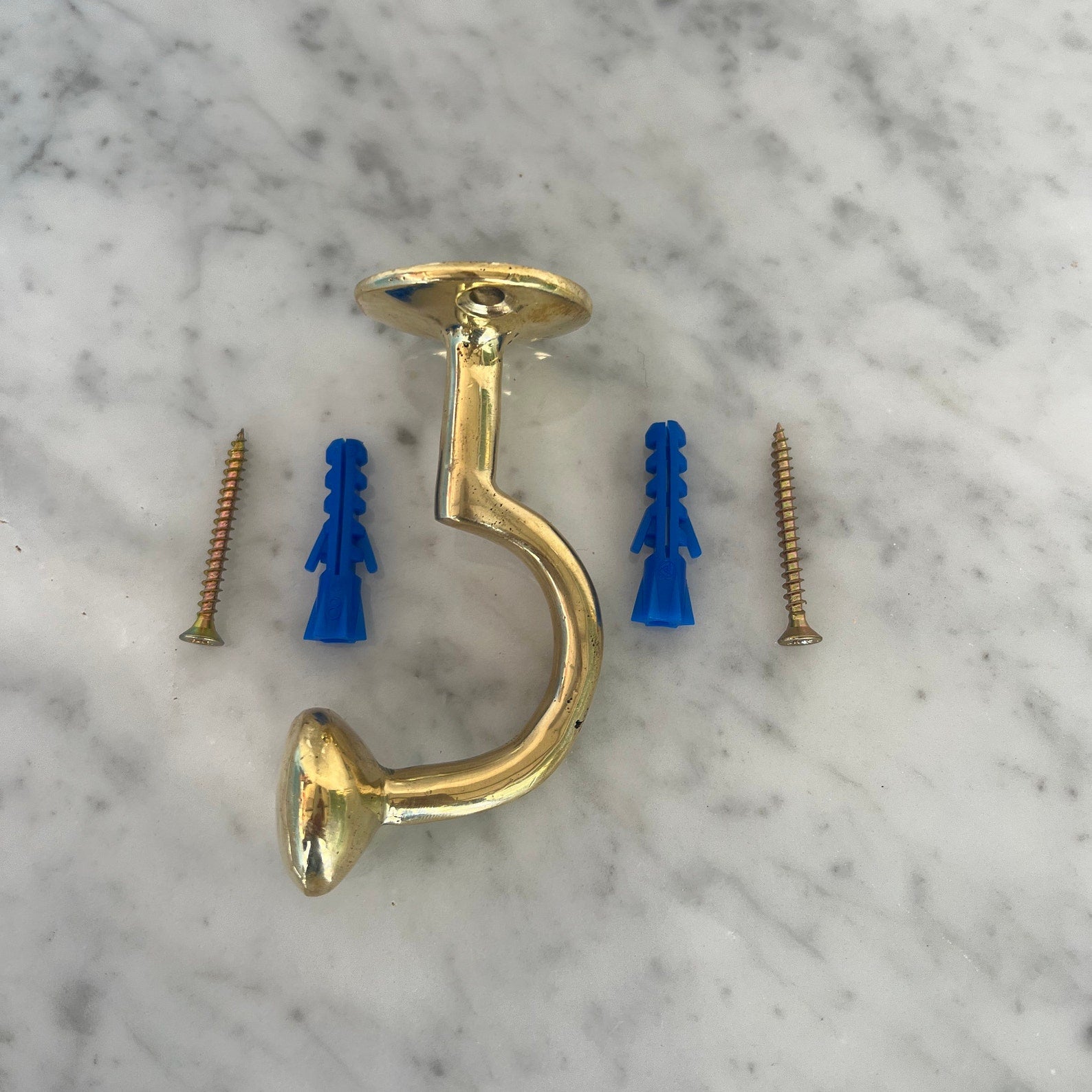 Unlacquered Brass Hooks, Solid Brass "S" Hook
