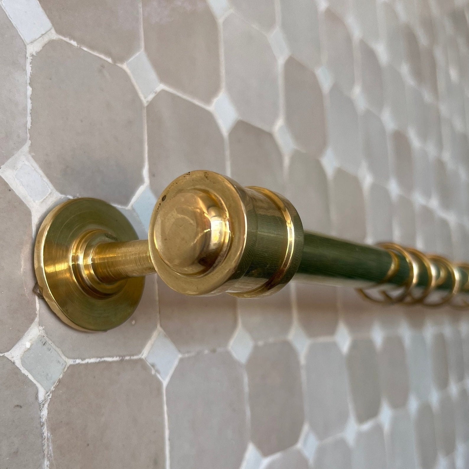 Unlacquered Brass Curtain Rod - Curtain Rods Brass and Rings