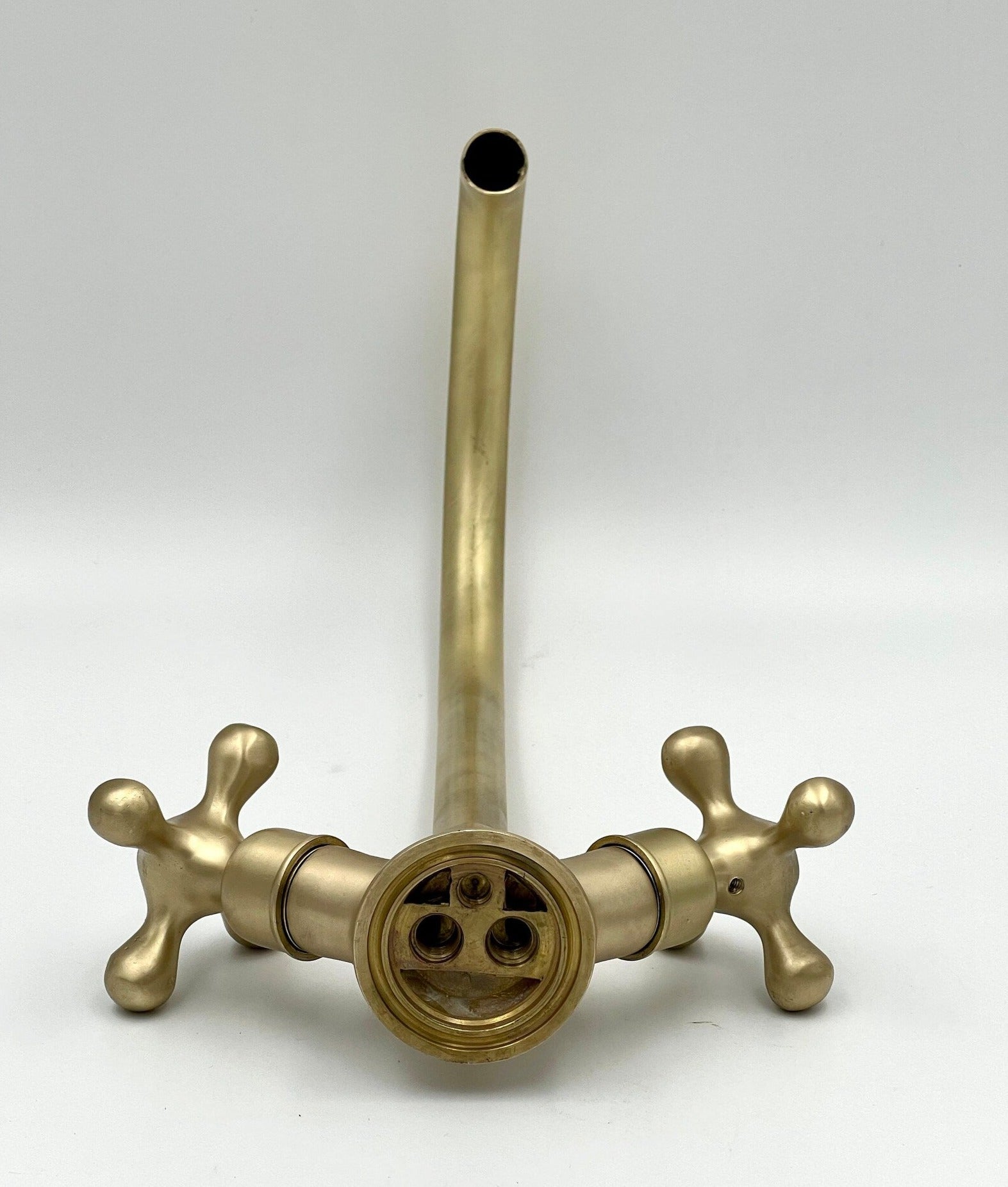 Brass Single Hole Two Handle Kitchen Faucet - Aged Brass