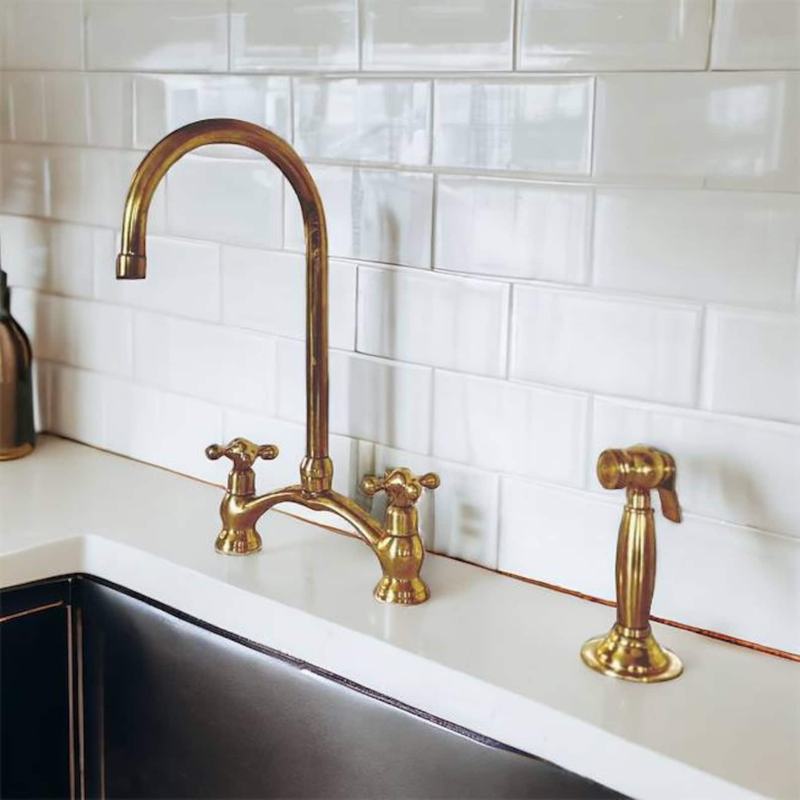 Unlacquered Solid Brass Sink faucet