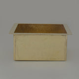 Unlacquered Solid Brass Undermount Hammered Sink