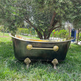 matte black solid brass bathtub