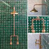 outdoor copper shower set