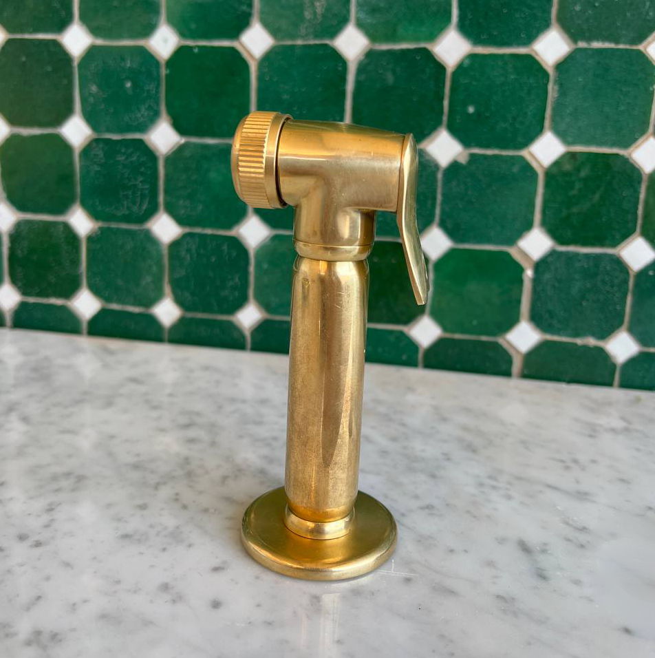 Solid Brass Kitchen Sprayer - Side Sprayer Faucet