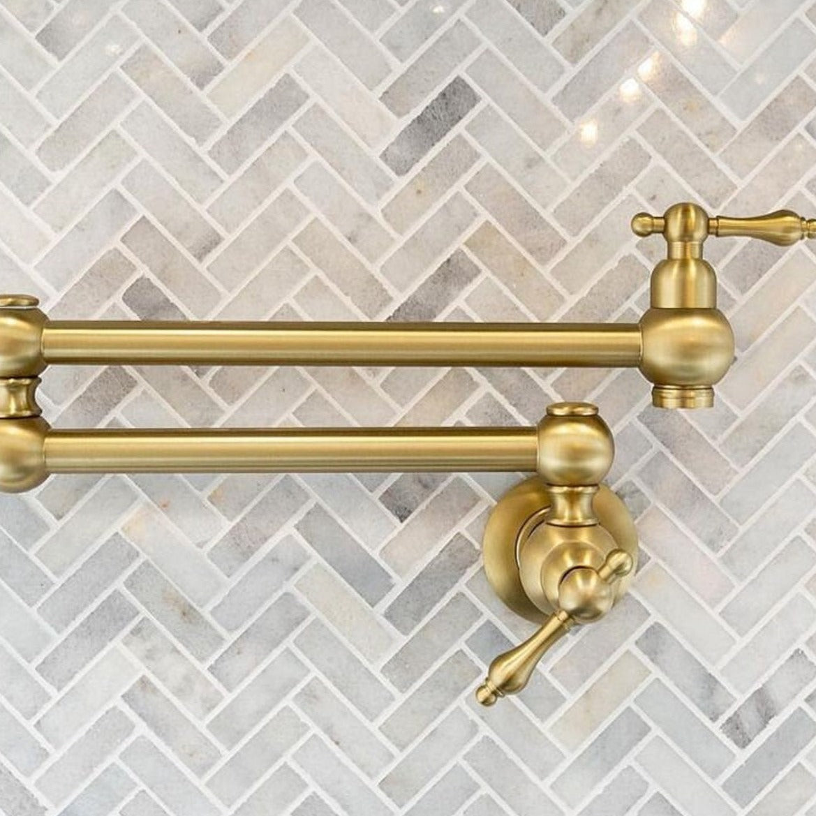 Unlacquered Brass Stove Kitchen Faucet