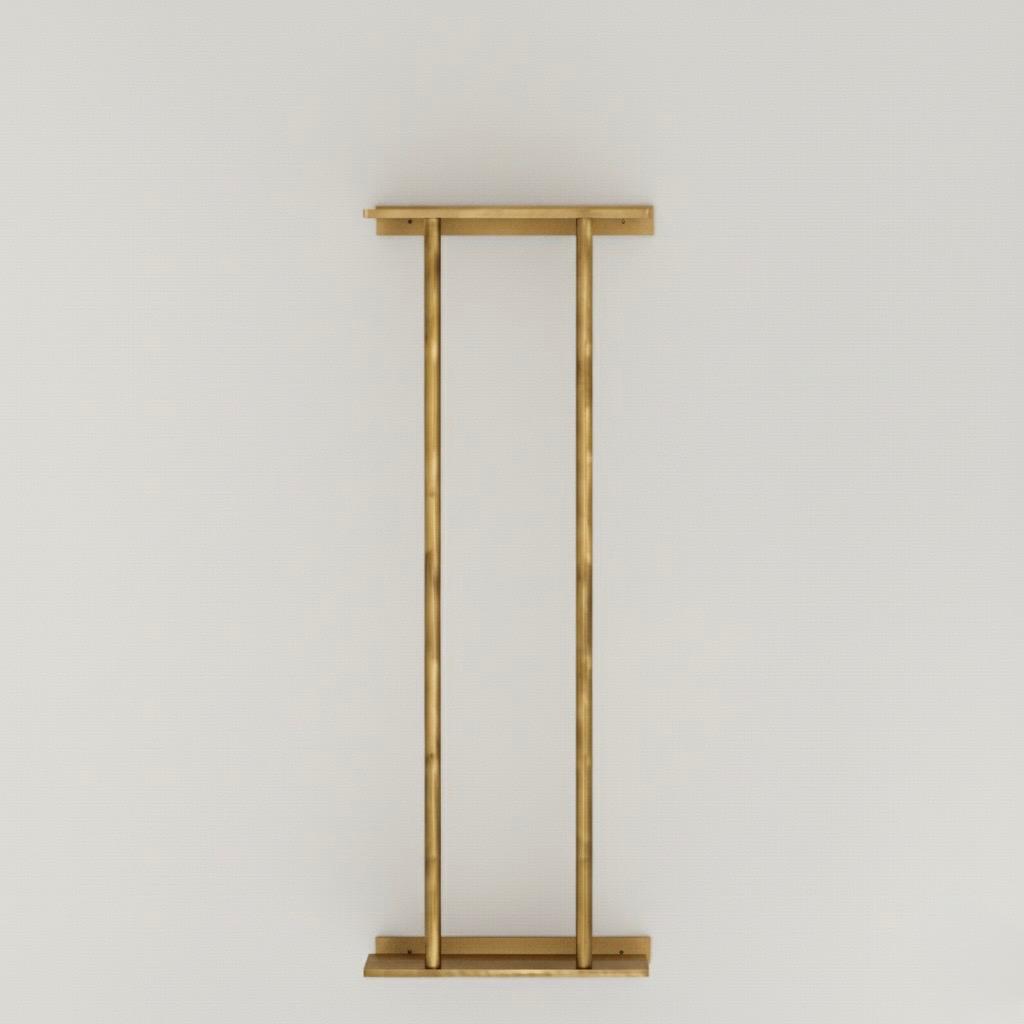 solid brass towel rack holder vertical rods