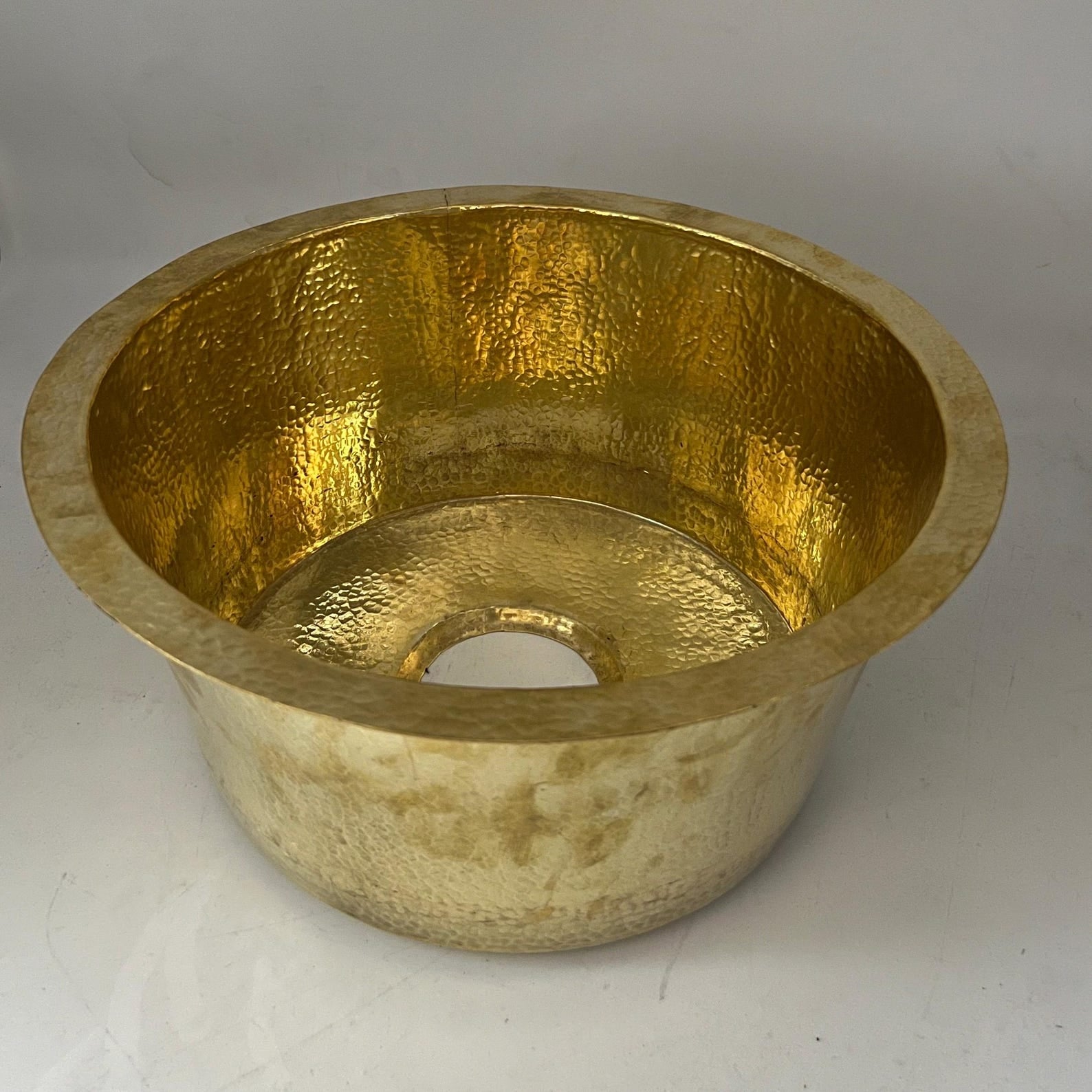 solid brass undermount round sink