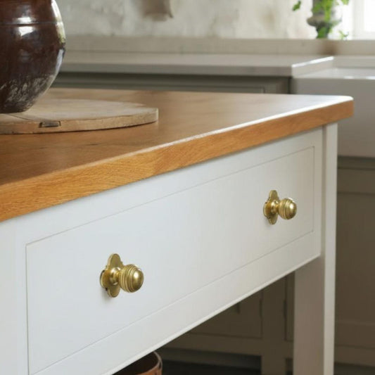 unlacquered brass cabinet handles