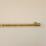 unlacquered brass cafe curtain rod