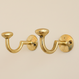unlacquered brass hooks for bathroom and entry home