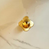 unlacquered brass cabinet knob handle
