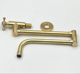 unlacquered brass pot filler