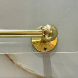 Gold brass bar towel holder