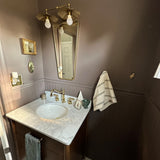 unlacquered brass bathroom hooks