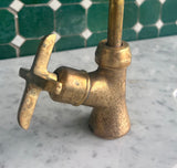 unlacquered brass cold water faucet single handle