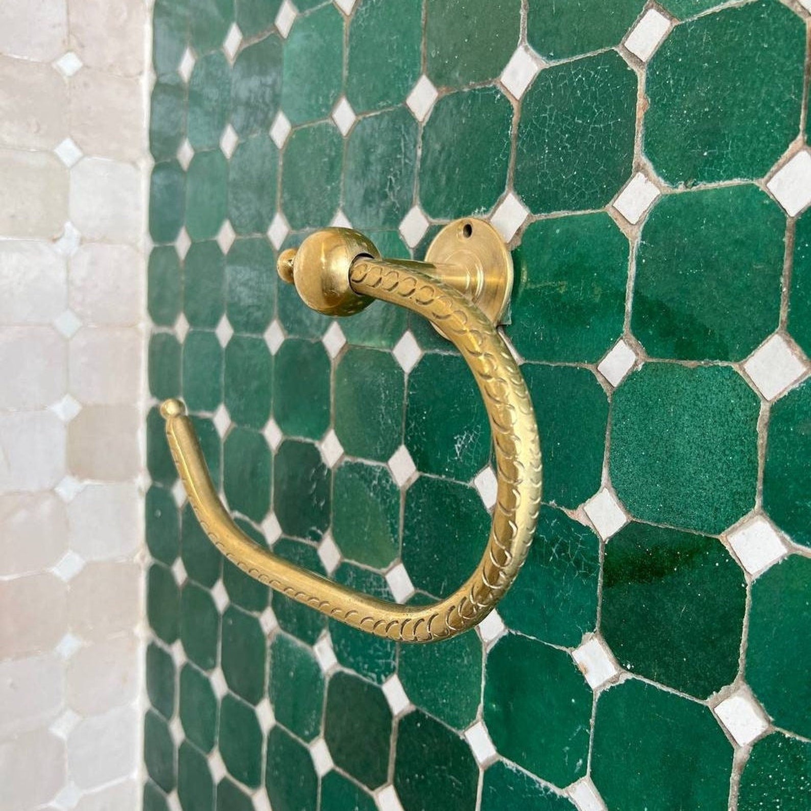 unlacquered brass paper toilet holder