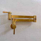 unlacquered brass pot filler for kitchen
