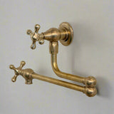 unlacquered brass pot filler