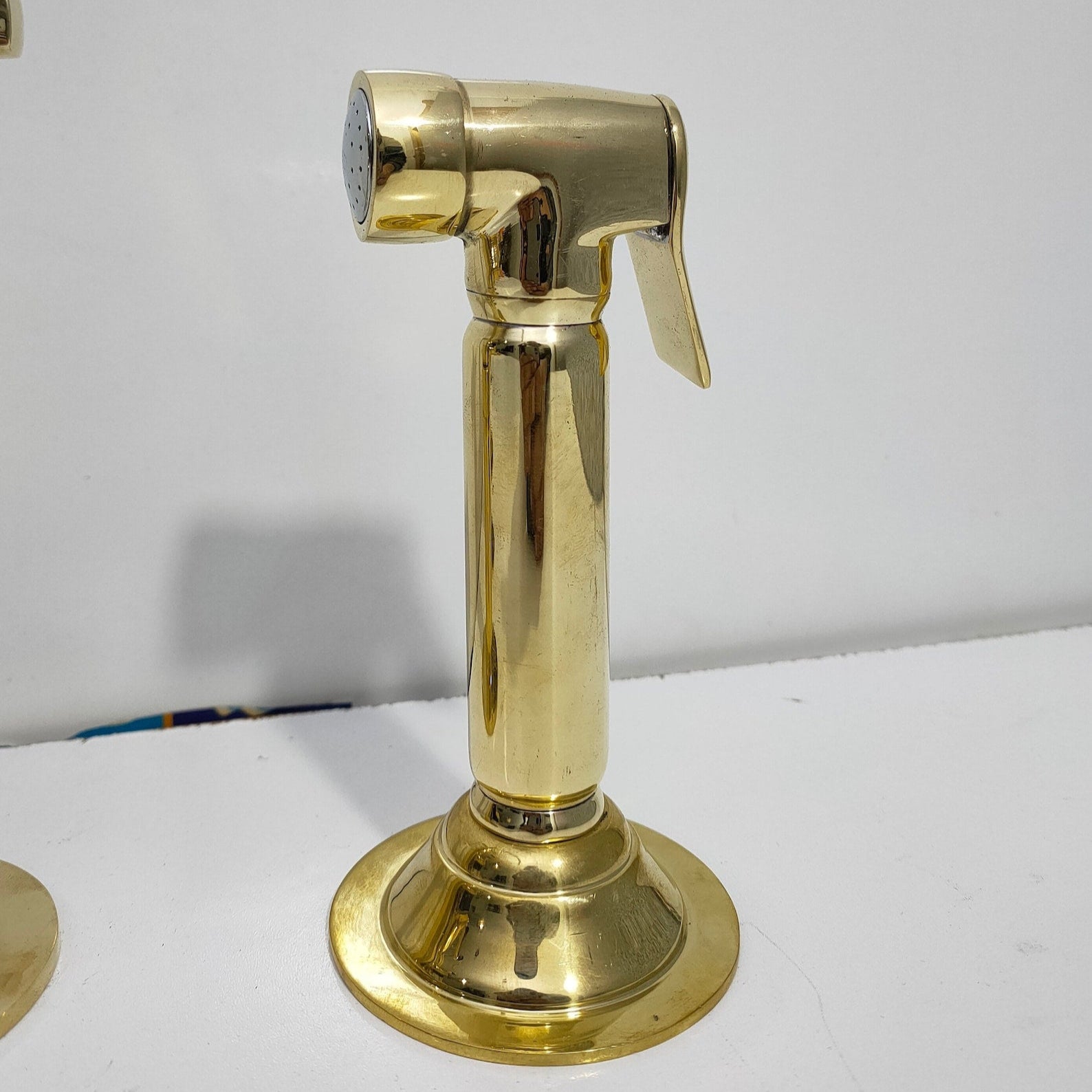 unlacquered brass side sprayer