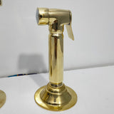 unlacquered brass side sprayer