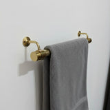unlacquered brass towel rack bar