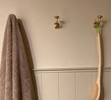vintage brass towel hooks