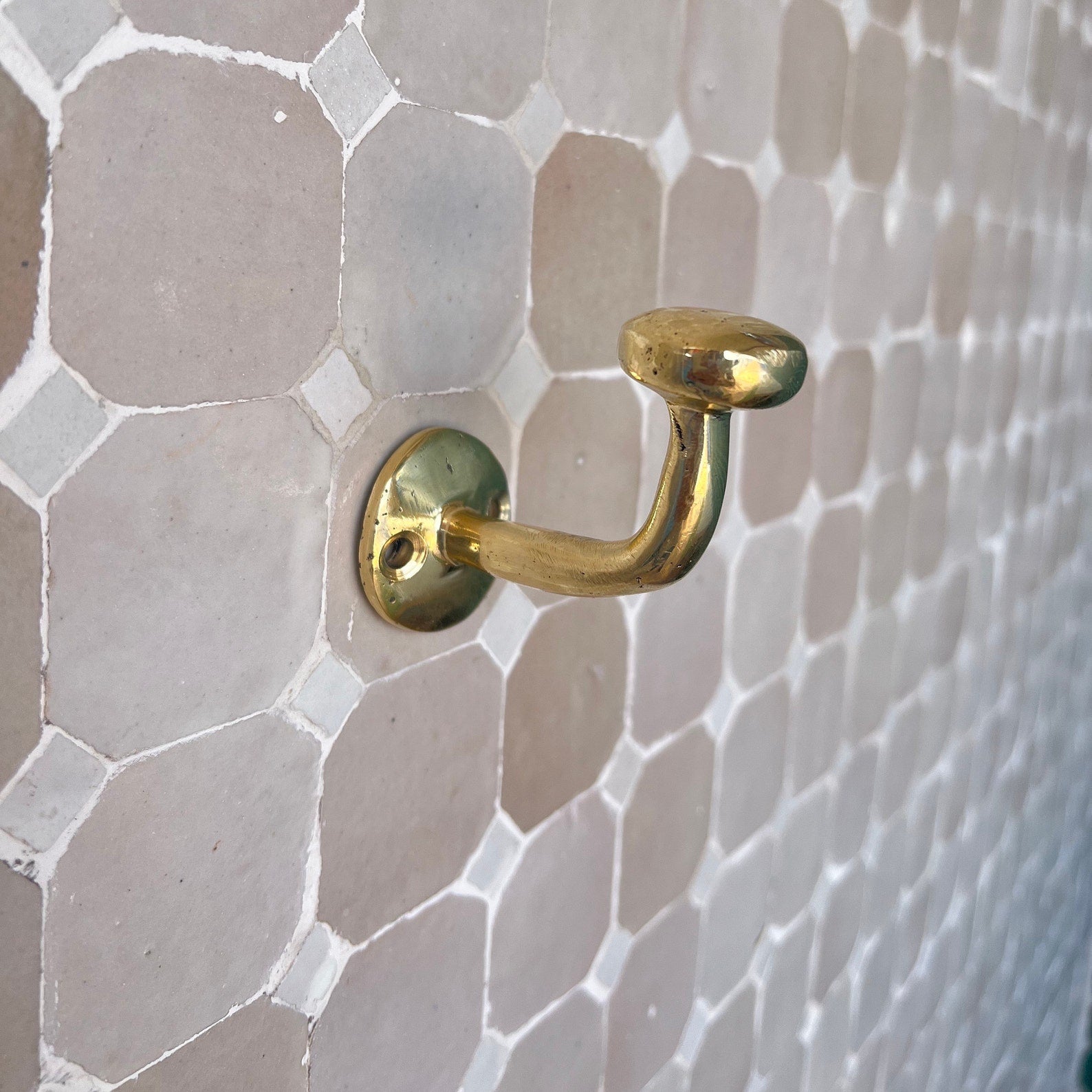 wall mounted brass hooks