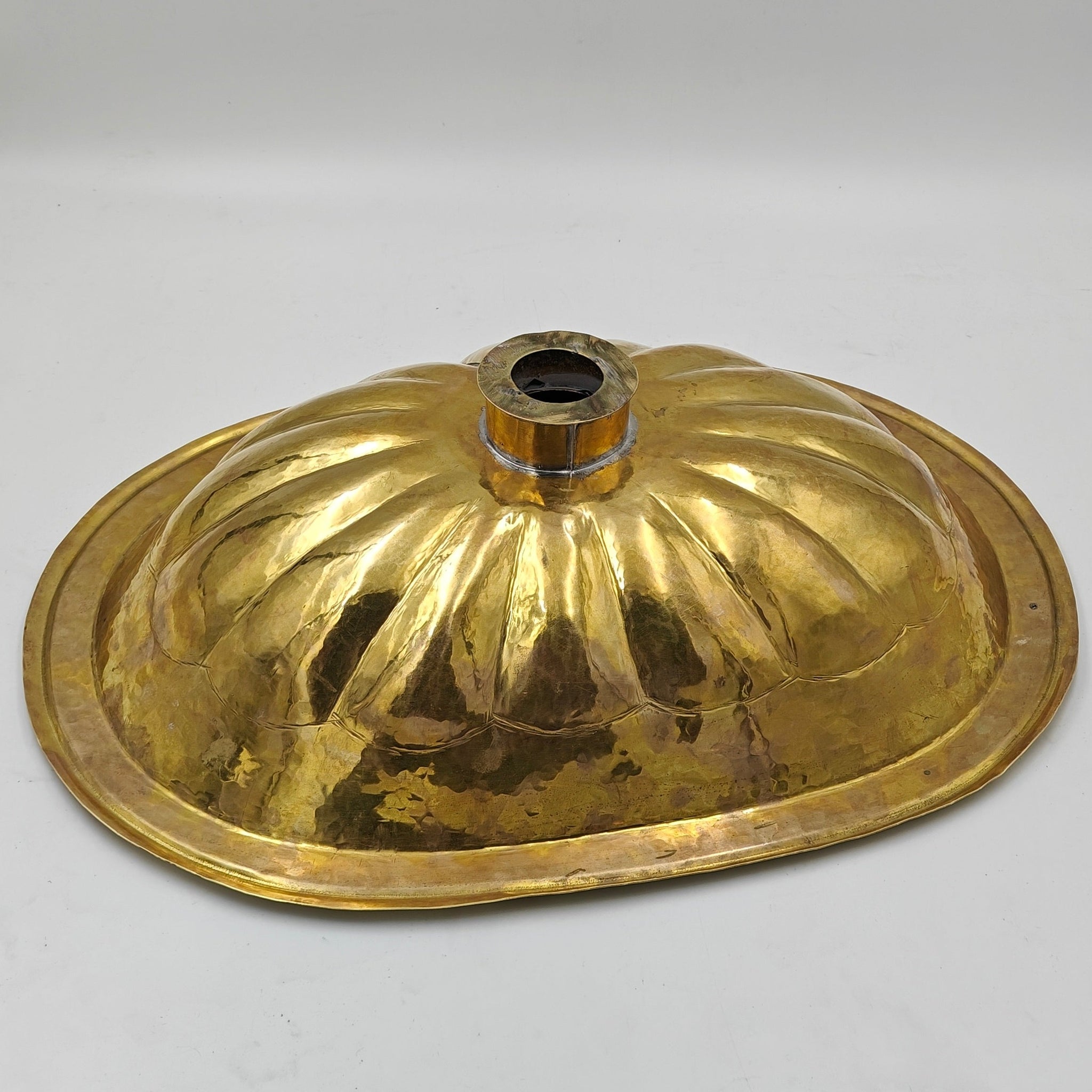 Antique brass bathroom sink, Single hole drop in sink, Oval Bathroom Sink