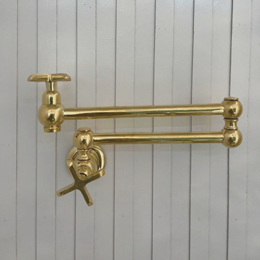 Unlacquered Brass Pot Filler