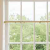 Brass Inside Café Curtain Rod For window