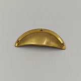 Unlacquered Brass Cup Drawer Pulls