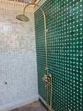 Thermostatic Shower System With Dome Showerhead and Handheld