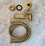 Unlacquered brass oldenglow kitchen sprayer 