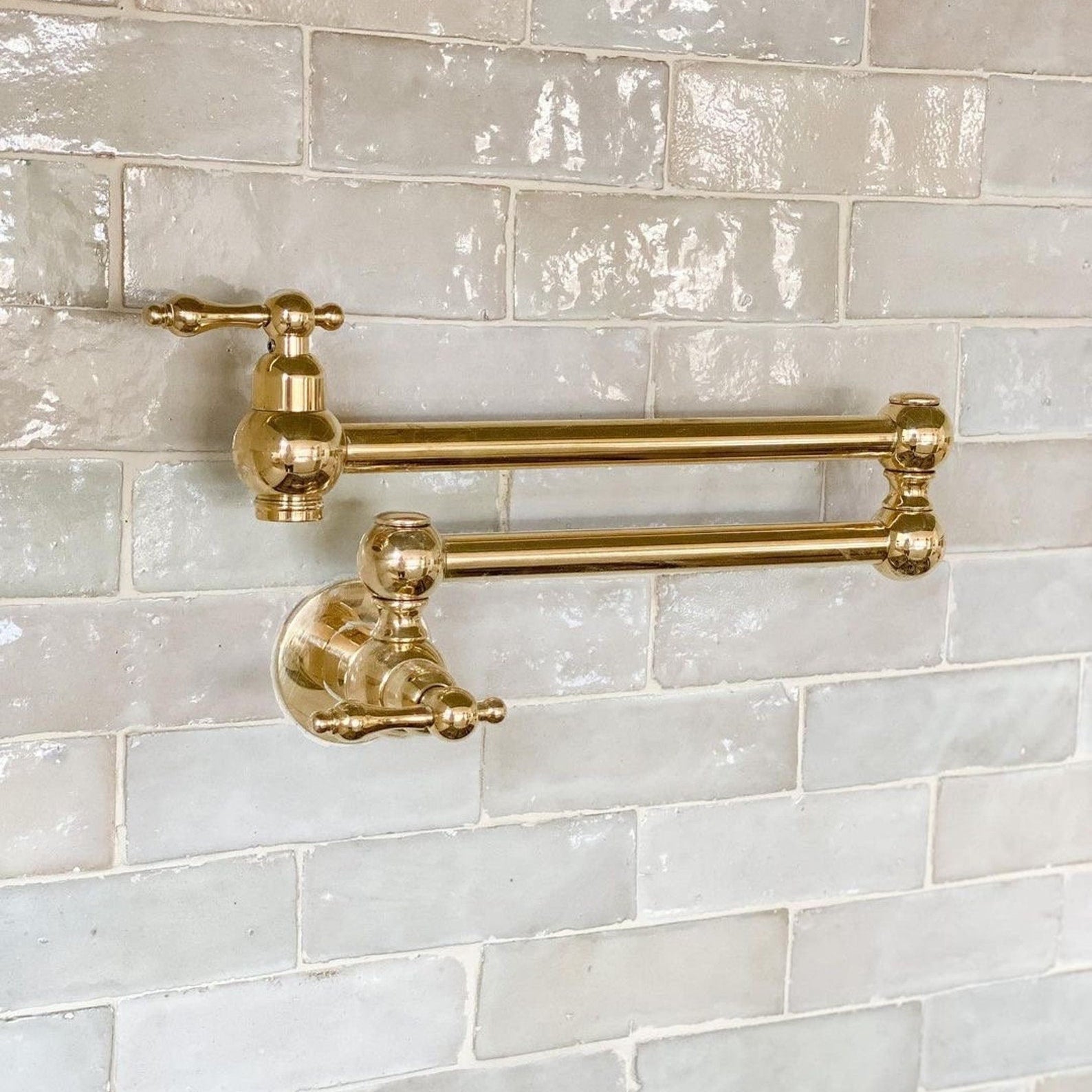 antique brass pot filler