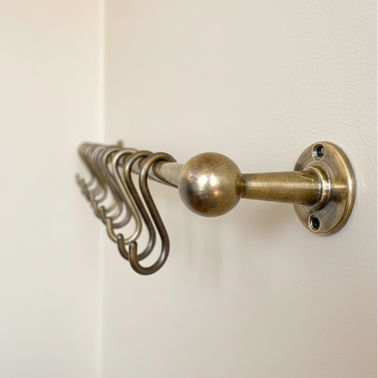 antique bronze kitchen pot rack